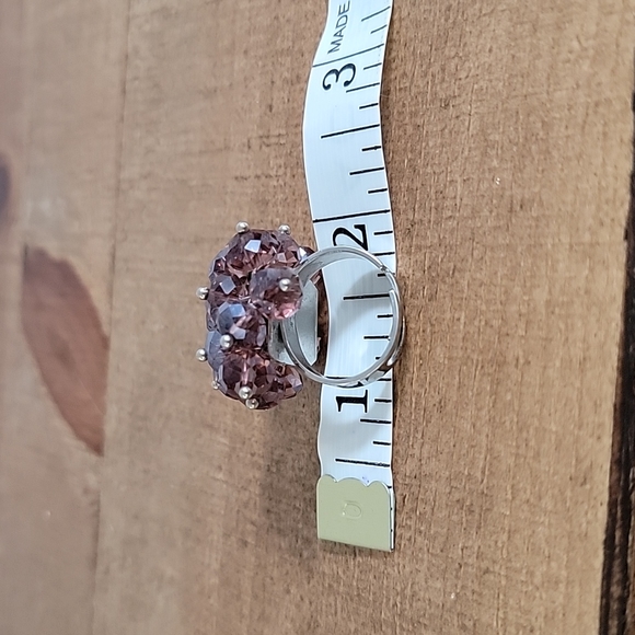 Light Purple/Pink Cluster Ring - Picture 3 of 8